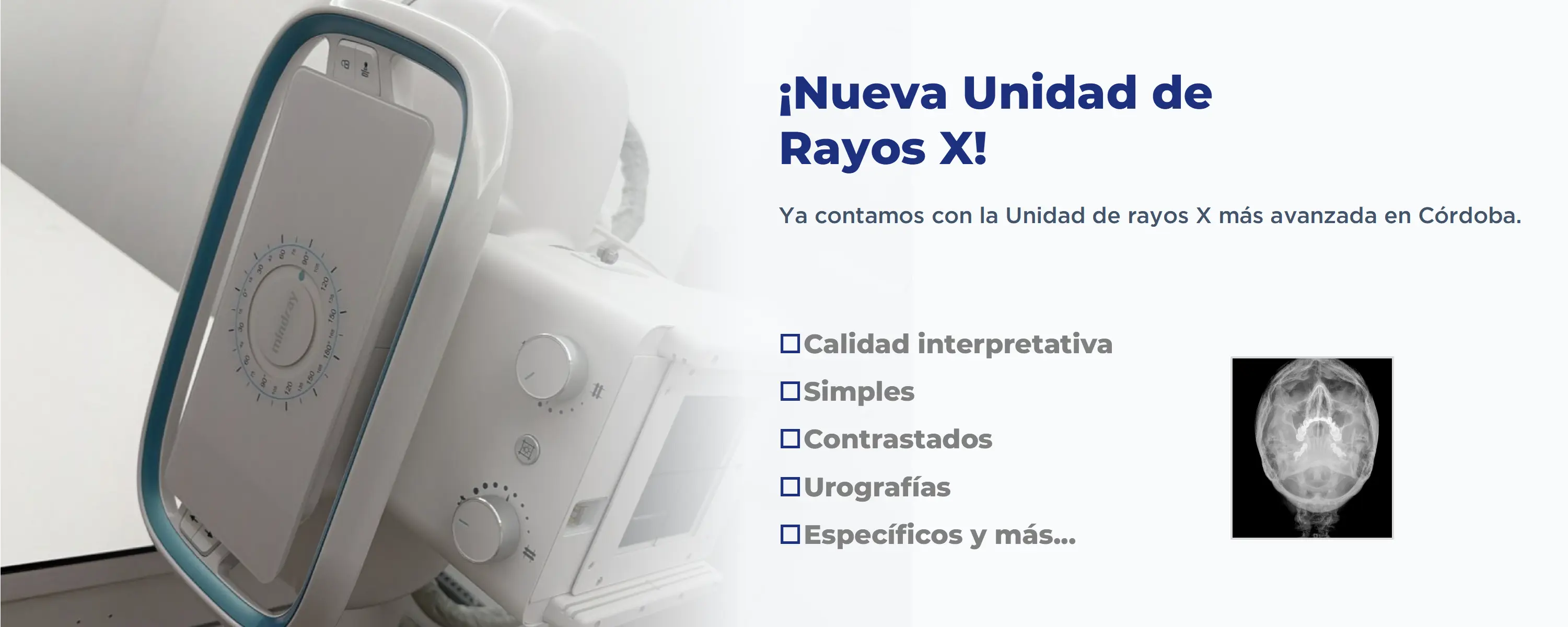 Nueva unidad de rayos X