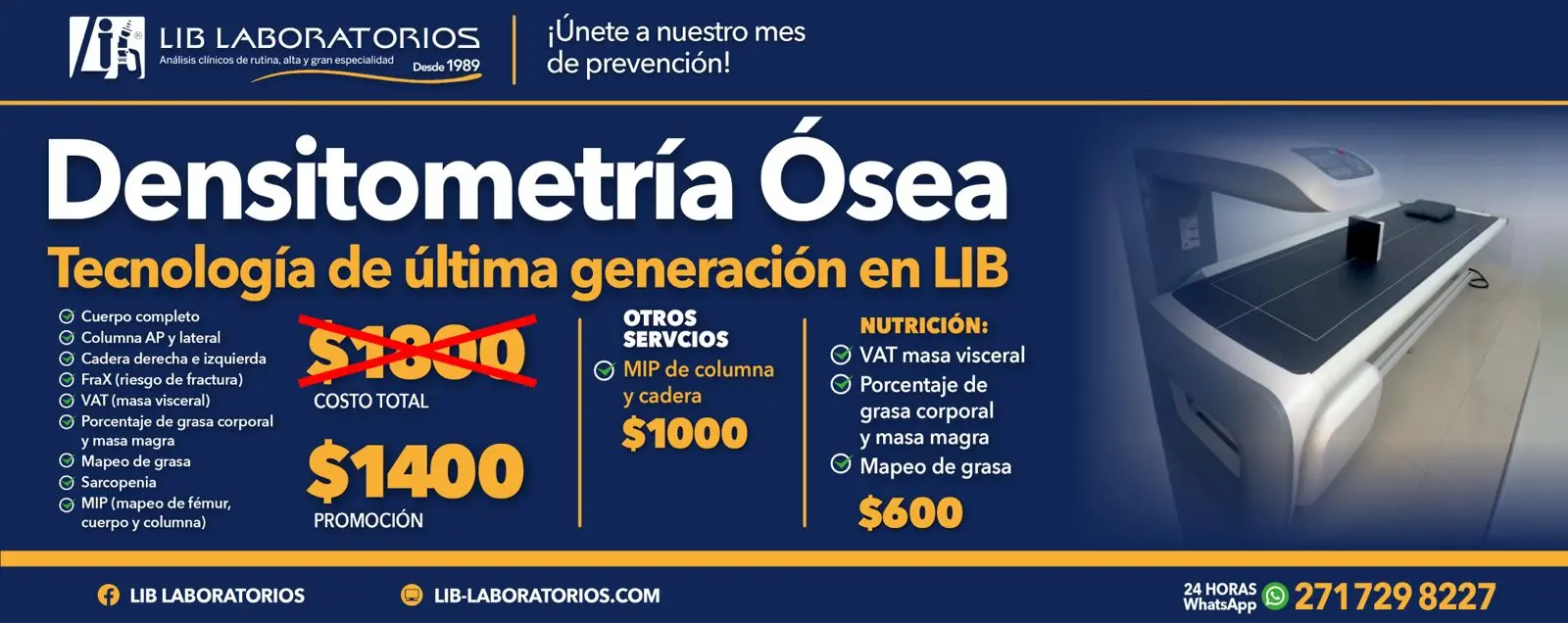 Densitometría Ósea